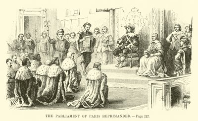 Das Parlament von Paris gerügt von French School