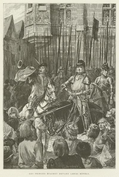 Die Prinzen standen vor ihren Häusern von French School