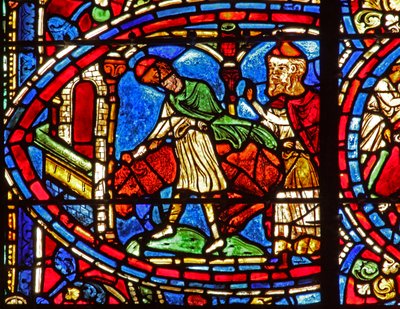 Das Fenster des verlorenen Sohnes: Das gemästete Kalb wird geschlachtet von French School