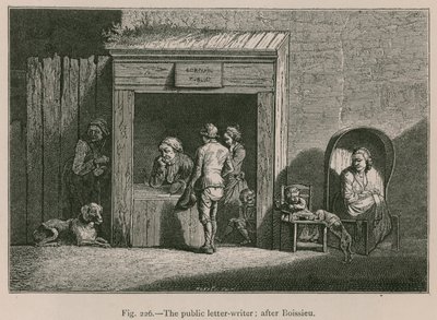 Der öffentliche Briefschreiber; nach Boissieu von French School