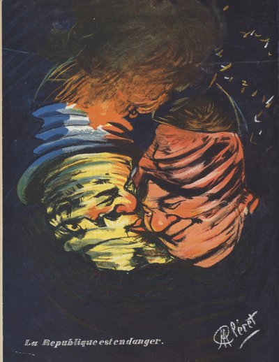 Die Republik ist in Gefahr. Illustration für Le Rire von French School