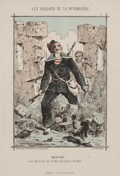 Die Soldaten der Republik. Matrosen: die Apostel der Zwangsenteignung von French School