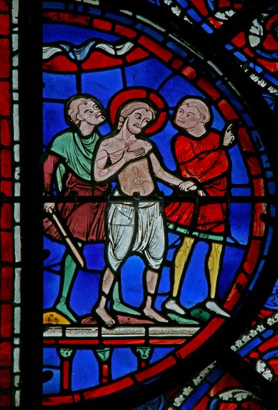 Das St. Thomas Fenster: Von zwei Wachen abgeführt von French School