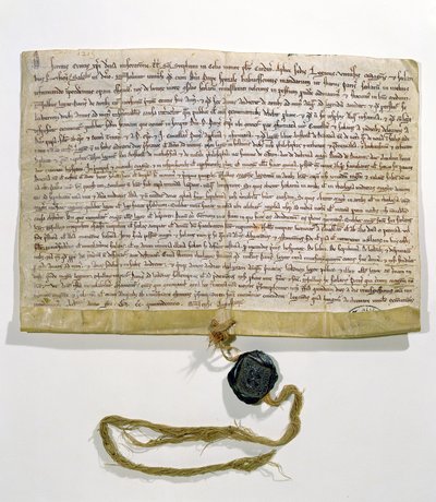 Die Statuten der Universität Paris, erstellt und gewährt von Kardinal Robert de Courson, päpstlicher Legat, im August 1215 von French School