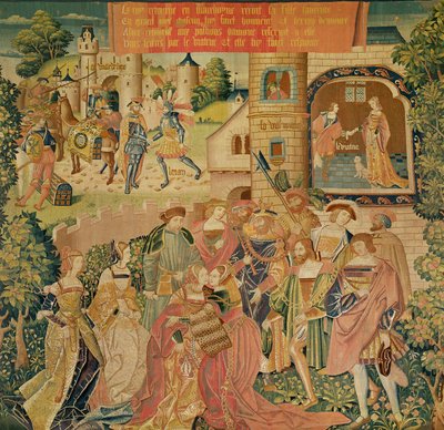 Die Geschichte von Perseus, 15.-16. Jahrhundert von French School