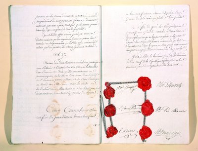 Der Vertrag von Mortefontaine, 30. September 1800 von French School