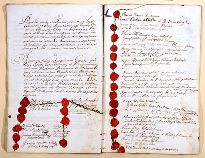 Der Vertrag von Rijswijk, 30. Oktober 1697 von French School