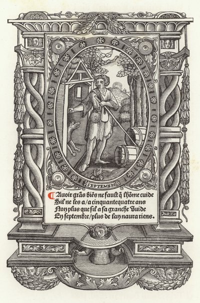 Die zwölf Lebensalter des Menschen: September von French School