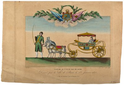 Die Kutsche des Königs von Rom, geschenkt von der Stadt Paris von French School