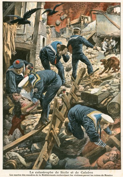 Die Katastrophe von Sizilien und Kalabrien von French School