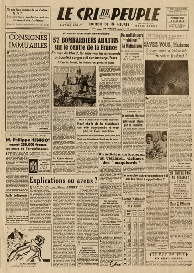 Der Schrei des Volkes - Freitag, 5. Mai von French School