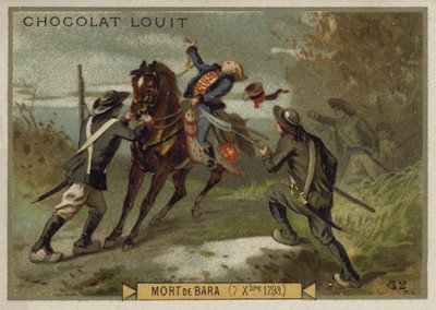 Der Tod von Joseph Bara, Aufstand in der Vendée, Französische Revolution, 7. Dezember 1793 von French School