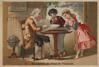 Die Erziehung von Paul und Virginie von French School