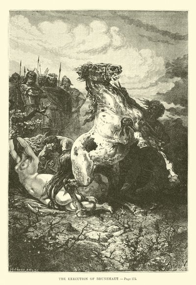 Die Hinrichtung von Brunehaut von French School