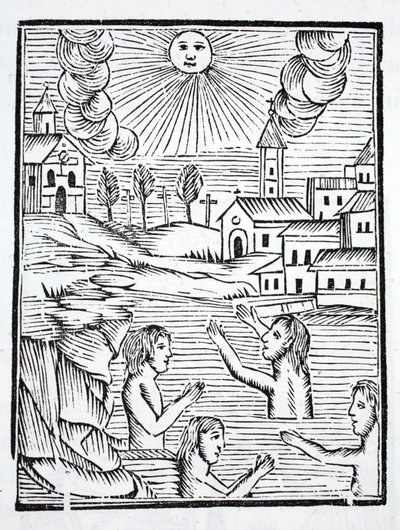Die heilenden Wasser von Alise, Bourgogne, dem Sterbeort der heiligen Reine, werden von Kranken besucht von French School