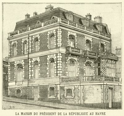 Das Haus des Präsidenten von Frankreich in Le Havre von French School
