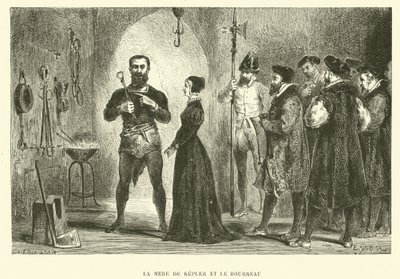 Die Mutter von Johannes Kepler und der Henker von French School
