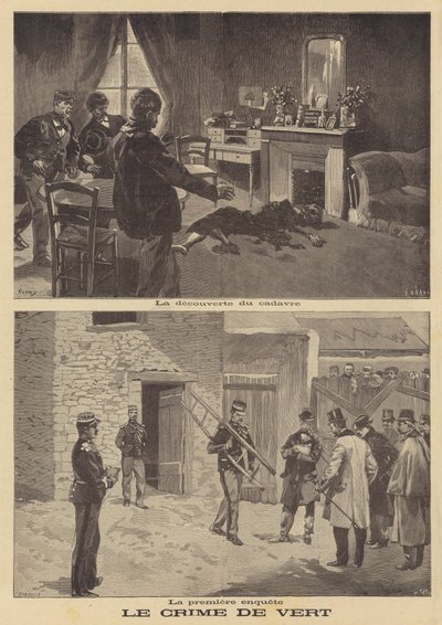 Der Mord an Madame Benoist in Vert, nahe Mantes von French School