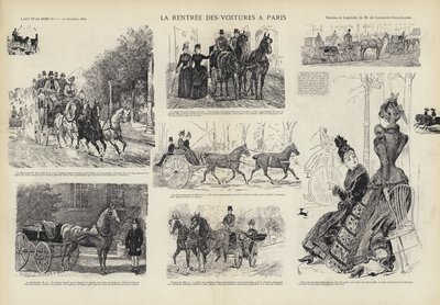 Die Rückkehr der Kutschen nach Paris von French School