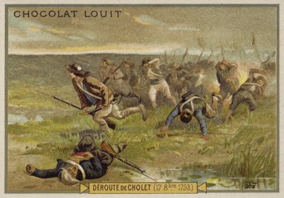 Die Niederlage von Cholet, Krieg in der Vendée, Französische Revolution, 17. Oktober 1793 von French School