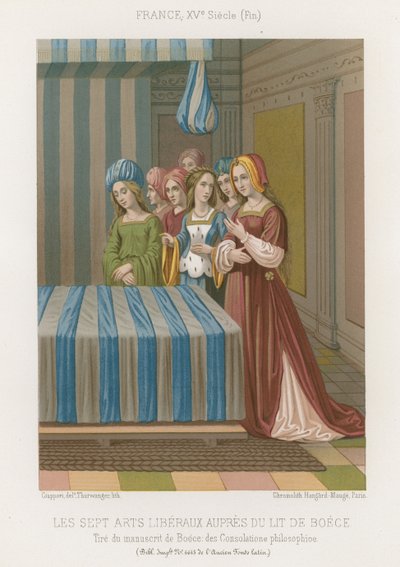 Die sieben freien Künste am Bett von Boethius von French School