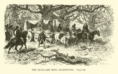 Der faule König auf Reisen von French School