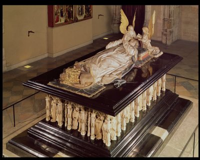 Das Grab von Philipp dem Kühnen, Herzog von Burgund (1342-1404), von Jean de Marville (gest. 1389), Claus Sluter (gest. 1406) und Claus de Werve (ca. 1380-1439), in Auftrag gegeben für das Kloster Champmol, 1385-1410 von French School
