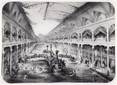 Das Wasserturnen der Champs-Elysees in Paris, 1847 von French School