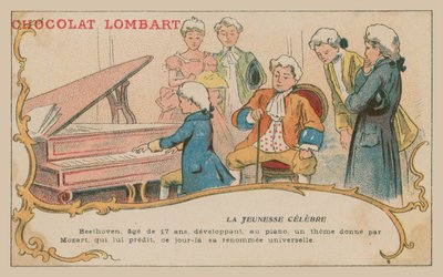 Der junge Beethoven am Klavier von French School