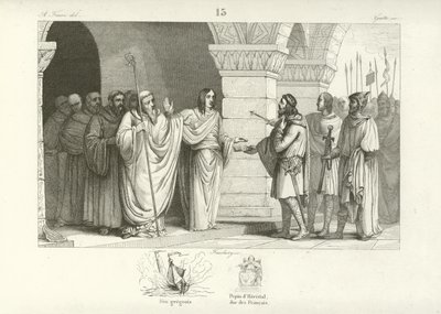 Theuderich III., König der Franken von French School
