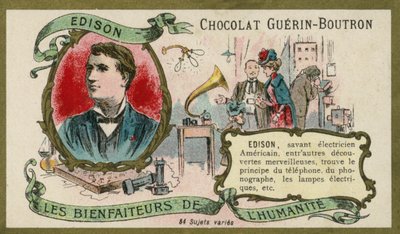 Thomas Edison, amerikanischer Erfinder von French School