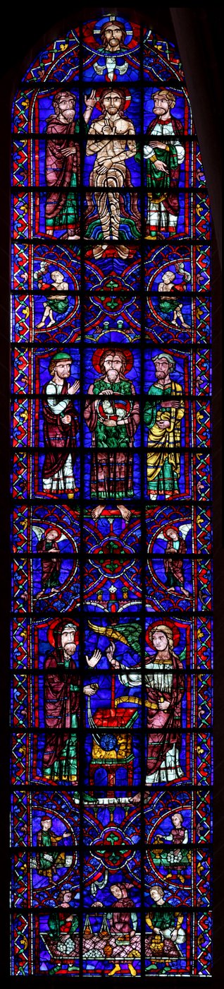 Drei Szenen aus dem Leben des St. Johannes der Täufer von French School