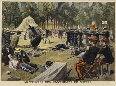 Übung für Sanitätssoldaten, Frankreich, 1897 von French School