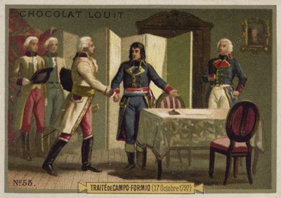 Vertrag von Campo Formio, Italien, 17. Oktober 1797 von French School