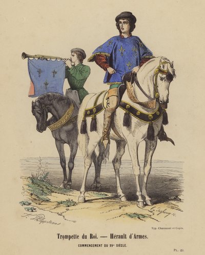 Trompeter des Königs, Herold der Waffen, Anfang des 15. Jahrhunderts von French School