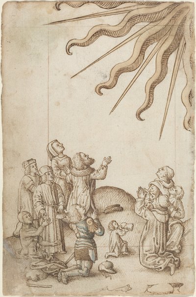 Drehe deinen Körper beim Beten [fol. 37 verso], c.1512-1515 von French School