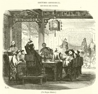 Ein chinesisches Mahl von French School