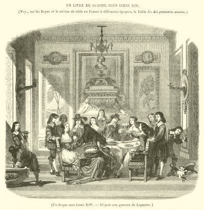 Ein Mahl unter Ludwig XIV. von French School