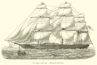 Ein amerikanischer Clipper von French School