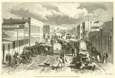 Eine Straße in Denver, die F-Straße von French School