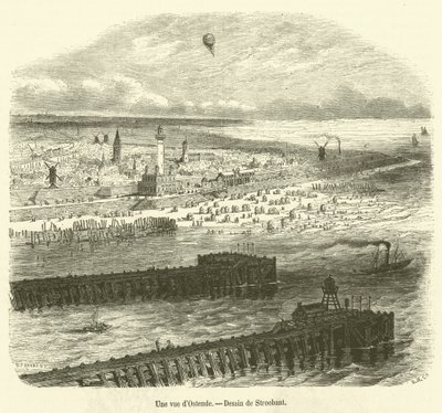 Eine Ansicht von Ostende von French School