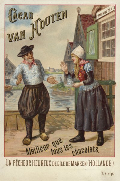 Van Houton Schokolade - Niederländisches Paar von French School