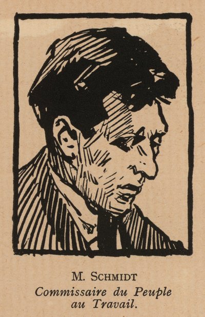 Vasily Schmidt, russischer bolschewistischer Revolutionär und Volkskommissar für Arbeit von French School