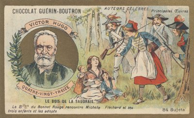 Victor Hugo (1802-1885), französischer Dichter, Dramatiker, Schriftsteller und Romanautor, Autor von „Dreiundneunzig“, Roman (1874) von French School