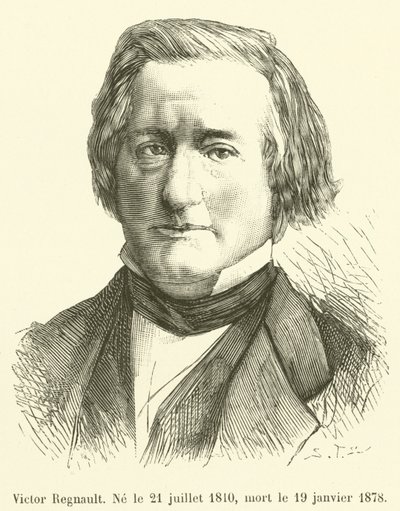 Victor Regnault, geboren am 21. Juli 1810, gestorben am 19. Januar 1878 von French School