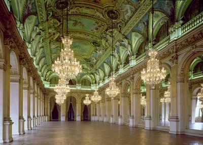 Ansicht der Grande Salle des Fêtes, nach 1871 von French School