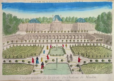 Ansicht der Grotte im Schloss Meudon von French School