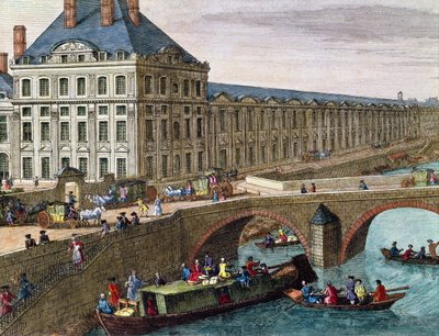 Ansicht der Seine am Port Royal (Detail) von French School