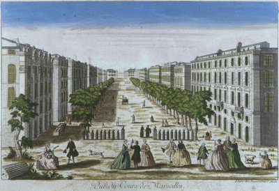 Ansicht der Cours, Marseille, Frankreich von French School