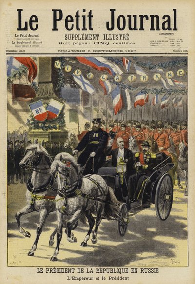 Besuch des französischen Präsidenten Felix Faure in Russland, 1897 von French School